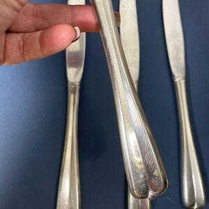 Vintage Oneida GALA IMPULSE Set of 4 Dinner Knives Stainless Flatware Silverware